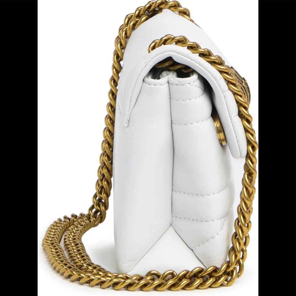 Kurt Geiger London Kensington White Union Jack Leather Crossbody Bag - Picture 7 of 9
